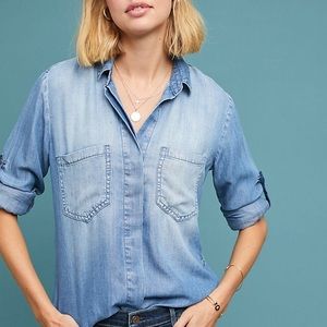 Anthropologie Cloth & Stone chambray shirt